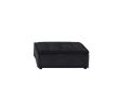 Anna Black Velvet 4 Pc Modular Sofa