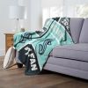 [Personalization Only] OFFICIAL NHL Colorblock Personalized Silk Touch Throw Blanket - Seattle Kraken