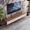 Modern Nordic Wooden TV Stand Fluted Design Home Light luxury and simplicity TV Cabinet