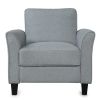 Living Room Furniture chair and 3-seat Sofa (Gray)