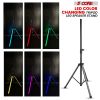 5 Core Speakers Stands with LED Lights Heavy Duty Height Adjustable Tripod PA Studio Monitor Holder for Large Speakers DJ Stand para Bocinas - SS HD L