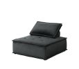 Anna Black Velvet 6-Seater U-Shape Modular Sectional Sofa