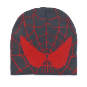 Personalized And Abstracted Pattern Knitted Wool Hat (Option: Gray Red-Free Size)