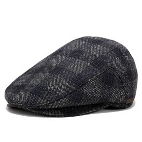 Retro Men's Duck Tongue Beret (Option: 61 Zh04 Coffee-Adjustable)