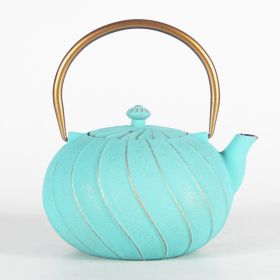 Soft Decoration Home Decoration Hotel Outdoor Tea Pot (Option: 1200ml Pot Cyan)