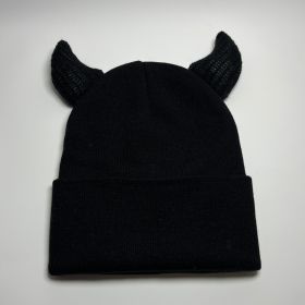 Y2g Solid Color Winter Knitted Hat (Color: Black)