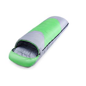 Down-filled Sleeping Bag Outdoor Adult Autumn And Winter Duck Down Ultra Light Warm (Color: Green)