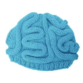 Horror Brain Knitted Brain Hat (Option: Sky Blue-Children Aged 3 To 10)