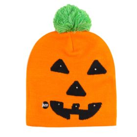 Knitted Pumpkin Ghost Skull Knitted Hat Halloween (Option: Bstyle-Adjustable)