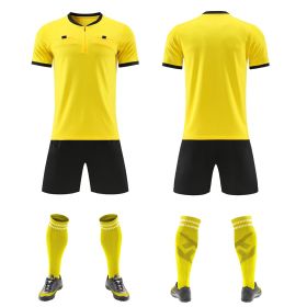 Football Referee Clothing Match Referee Clothing Suit (Option: Yellow-S)