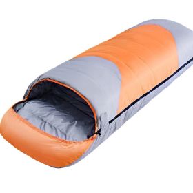 Down-filled Sleeping Bag Outdoor Adult Autumn And Winter Duck Down Ultra Light Warm (Color: Orange)