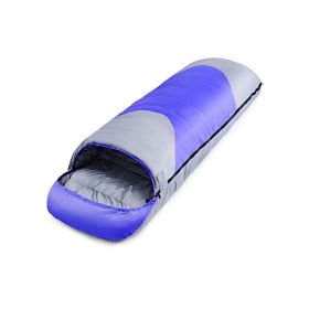 Down-filled Sleeping Bag Outdoor Adult Autumn And Winter Duck Down Ultra Light Warm (Color: Blue)