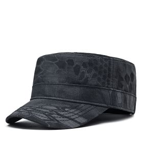 Flat Python Hat Thin For Men (Option: Black-L)