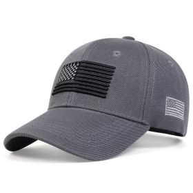 Solid Color Baseball Outdoor Sun-shade Sun Protection Peaked Cap (Option: Dark Gray-Adjustable)