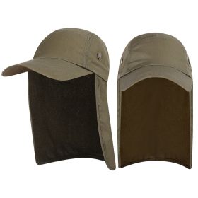 Outdoor Sun-shade Sun Protection Bucket Hat (Option: Army Green-Average Size)