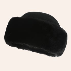 Wool Mongolian Hat Thickened Warm (Option: Black Hat-Free Size)