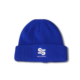 Autumn And Winter Solid Color Women's Knitted Hat (Option: Dark Blue-Free Size)