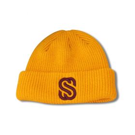 Autumn And Winter Solid Color Women's Knitted Hat (Option: Orange-Free Size)