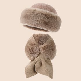 Wool Mongolian Hat Thickened Warm (Option: Khaki Suit-Free Size)