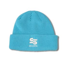 Autumn And Winter Solid Color Women's Knitted Hat (Option: Sky Blue-Free Size)