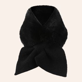 Wool Mongolian Hat Thickened Warm (Option: Black Scarf-Free Size)