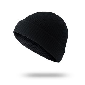 Knitted Korean Wool Hip-hop Street Yupi Toe Cap Beanie Hat (Option: Black-Free Size Elastic)