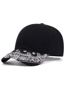 Casual Men's Pentas Lanceolata Brim Hat (Option: Paisley Brim Solid Color-Adjustable)