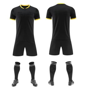 Football Referee Clothing Match Referee Clothing Suit (Option: Black-S)