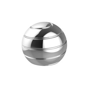 Desk Ball Spinner Optical Illusion Fidget Spinning Top Ball Stress Relief Toy Metal Juguete Para Aliviar El Estr√©s –∞–Ω—Ç–∏—Å—Ç—Ä–µ—Å—Å (Color: 38MM Silver)