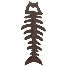 Bar Gift Family Party Gift Elegant And Refined Design Cast Iron Bottle Opener (Color: As pic show, Shape: Fish Bones Skeleton)