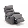 21"seat width,large size Electric Power Lift Recliner Chair Sofa for Elderly, 8 point vibration Massage and lumber heat, Remote Control, Side Pockets