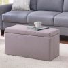 30-inch Hinged Storage Ottoman,Faux-leather