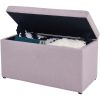 30-inch Hinged Storage Ottoman,Faux-leather