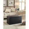 30-inch Hinged Storage Ottoman,Faux-leather