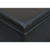 30-inch Hinged Storage Ottoman,Faux-leather