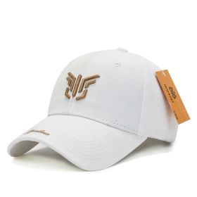 Fashion Couple Sports Casual Baseball Cap (Color: White)