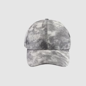 Men's And Women's Fashion Outdoor Tie-dye Baseball Hat (Option: Gray-Adjustable)